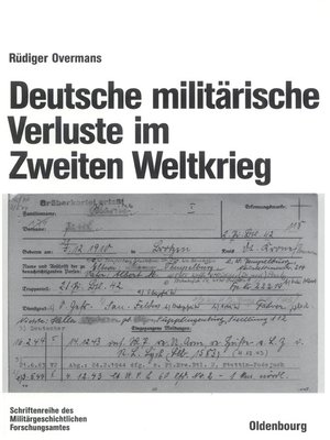 cover image of Deutsche militärische Verluste im Zweiten Weltkrieg